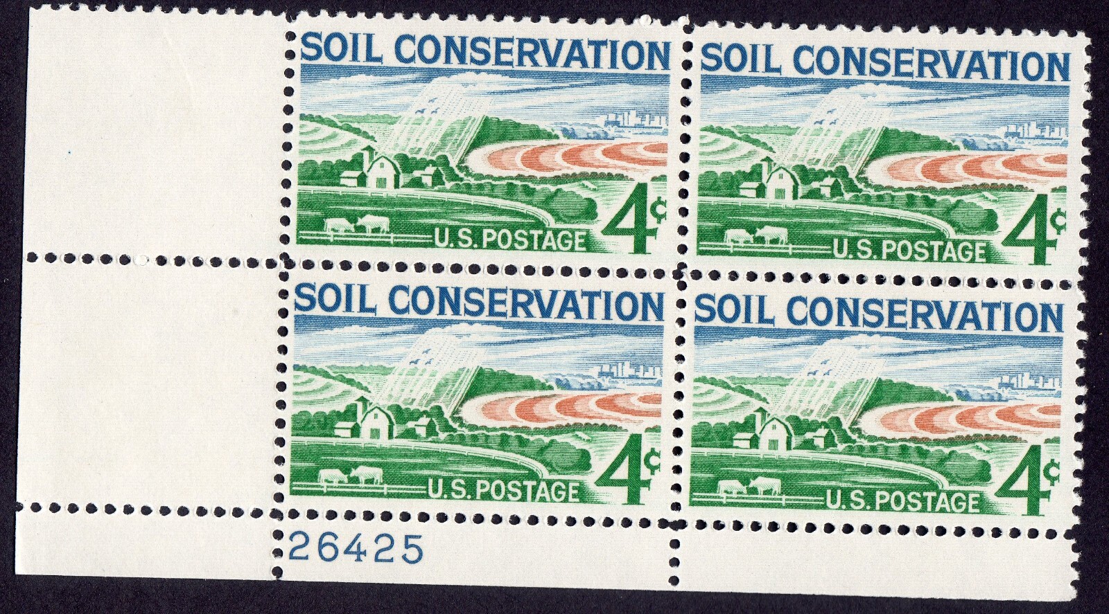 Scott #1133 Soil Conservation Plate Block of 4 Stamps - MNH P#26425 LL