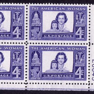Scott #1152 American Woman Plate Block of 4 Stamps - MNH P#26645