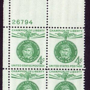 Scott #1168 Giuseppe Garibaldi Plate Block of 4 Stamps - MNH P#26794