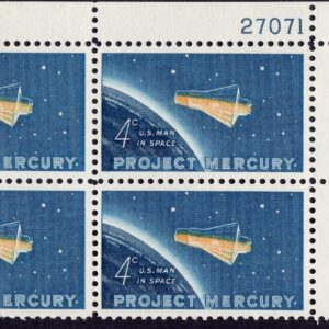Scott #1193 Project Mercury Plate Block of 4 Stamps - MNH