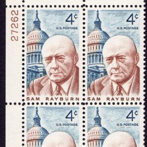 Scott #1202 Sam Rayburn Plate Block of 4 Stamps - MNH P#27262