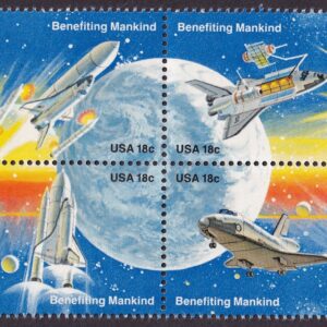 Scott #1919a (1912-1919) Space Achievement Block of 8 Stamps - MNH