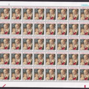 Scott #2399 Madonna & Child (Botticelli) Full Sheet 50 Stamps - MNH