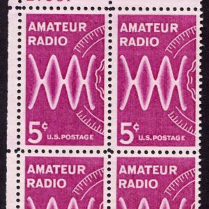 Scott #1260 Amateur Radio Plate Block of 4 Stamps - MNH