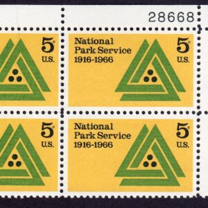 Scott #1314 National Park Service Plate Block of 4 Stamps - MNH