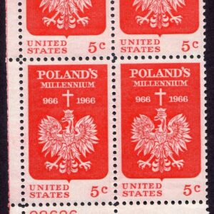 Scott #1313 Poland Plate Block of 4 Stamps - MNH