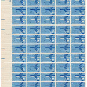 Scott #c49 US Air Force Airmail Sheet of 50 Stamps - MNH #2 P#25762