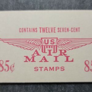 Scott #BKc8 (c60a) Jet Red Air Mail Booklet of 12 Stamps - MNH BF#1a
