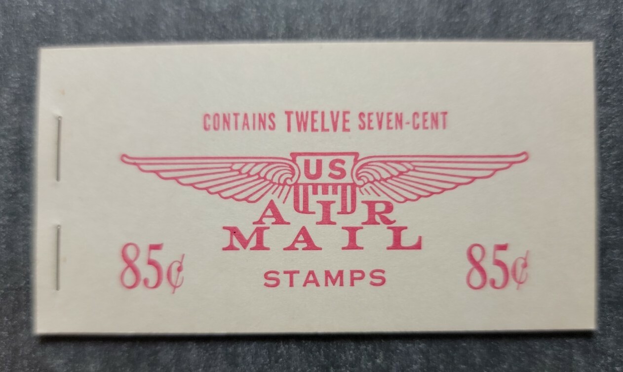 Scott #BKc8 (c60a) Jet Red Air Mail Booklet of 12 Stamps - MNH BF#1a