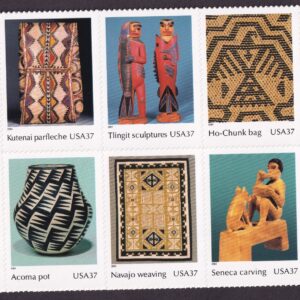 Scott #3873 American Indian Art Block (Sheet) of 10 Stamps - MNH