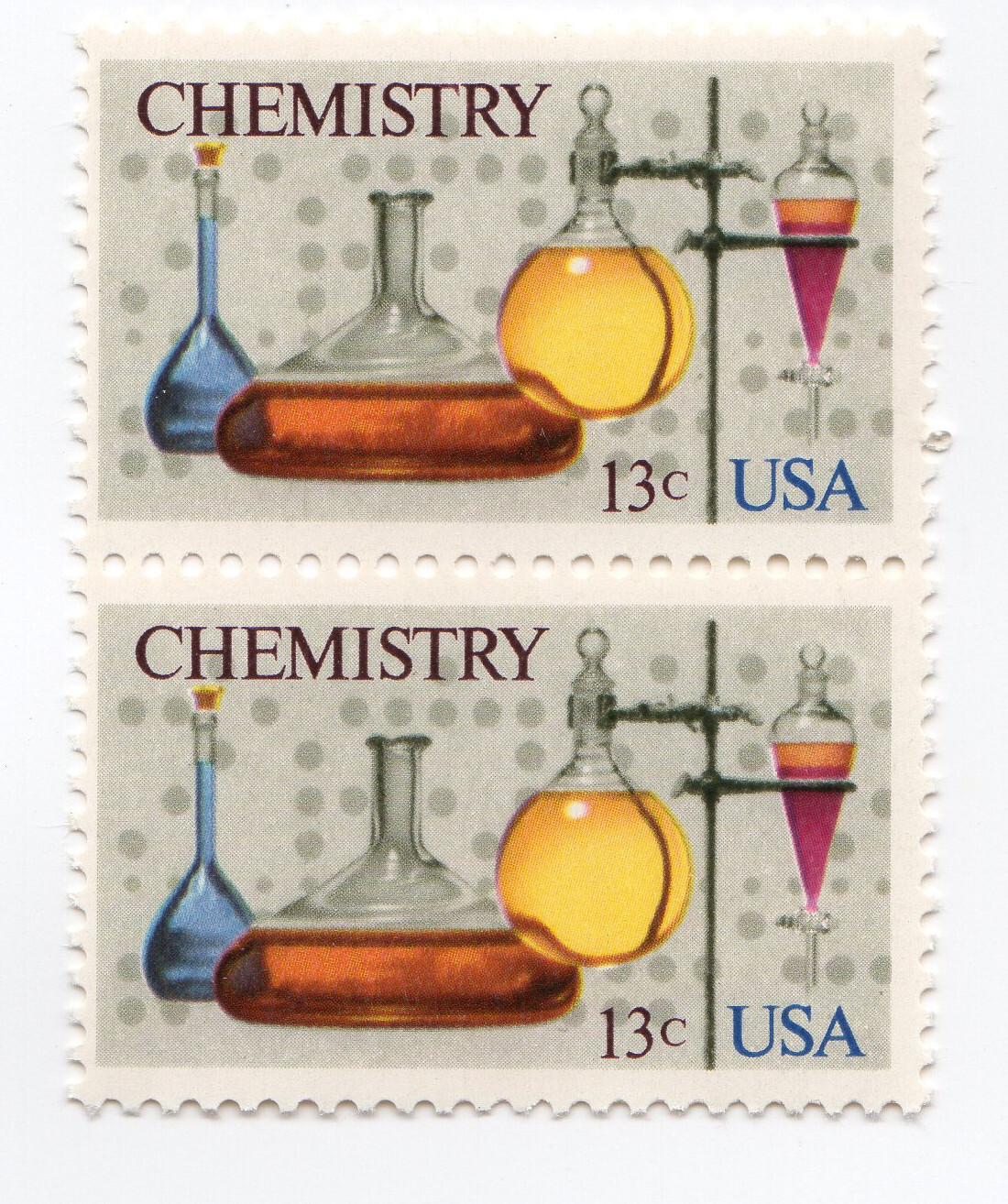 Scott #1685 13¢ Chemistry (The Central Science) Pair of Stamps - MNH