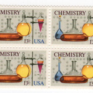 Scott #1685 13¢ Chemistry (The Central Science) Block of 4 Stamps - MNH