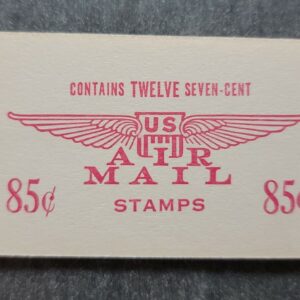 Scott #BKc8 (c60a) Jet Red Air Mail Booklet of 12 Stamps - MNH BF#1c