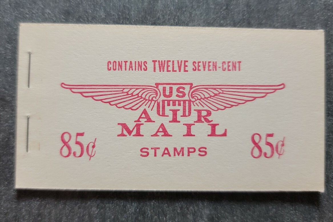Scott #BKc8 (c60a) Jet Red Air Mail Booklet of 12 Stamps - MNH BF#1c