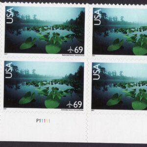 Scott #c142 Okefenokee Swamp Plate Block of 4 AirMail 69¢ Stamps - MNH