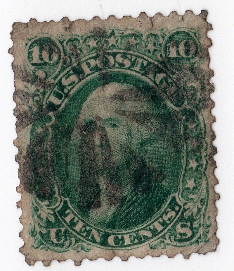 Scott #68 George Washington Single Stamp - Used VF