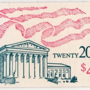 Scott #BK140A 20¢ Flag over Supreme Court Booklet of 20 Stamps - MNH