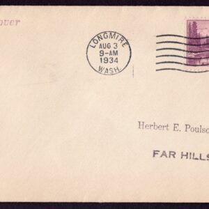 Scott #742 Mount Rainer Longmire WA 08-03-1934 FDC