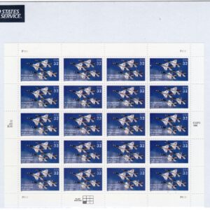 Scott #3167 Air Force 50th Anniversary Full Sheet of 20 Stamps - Sealed White