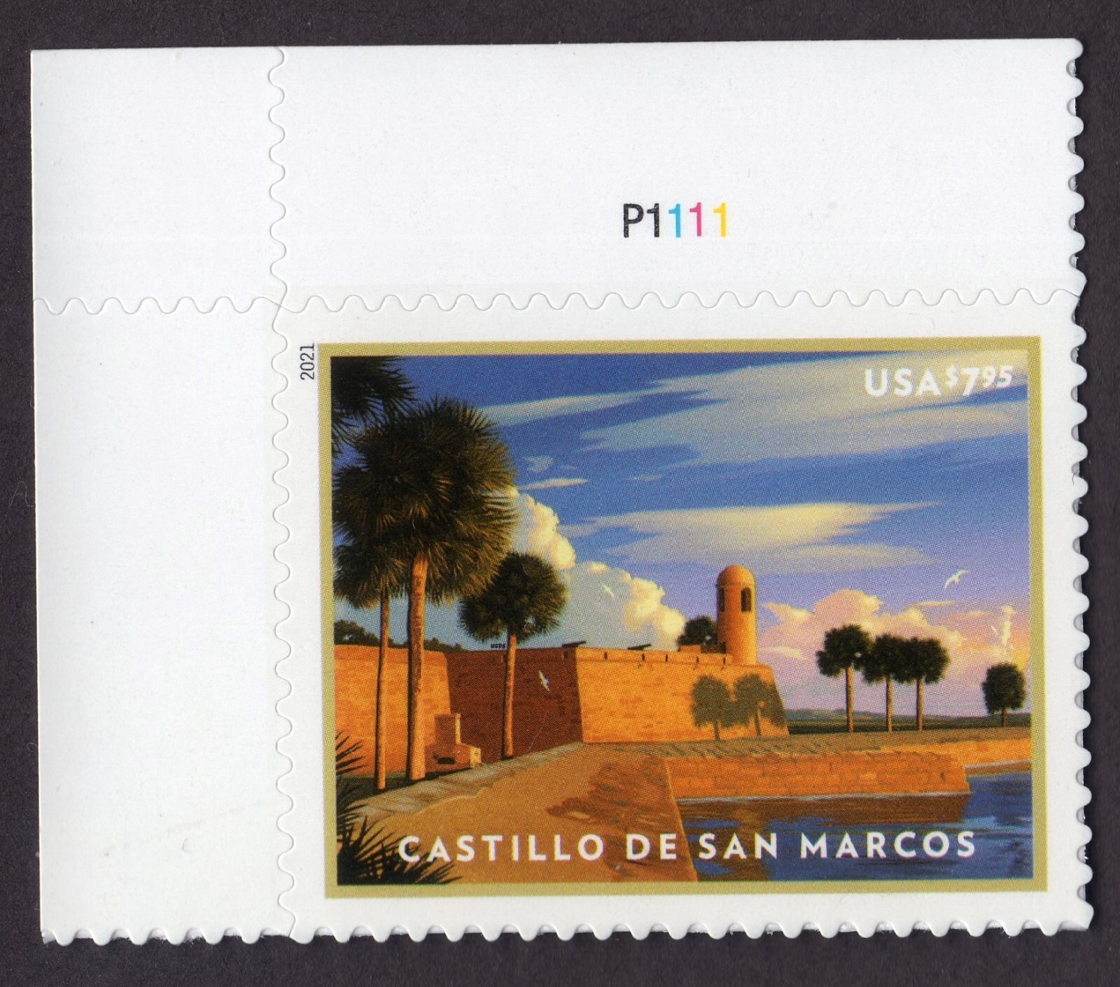 Scott #5554 Castillo de San Marcos Single Priority Mail Stamp - MNH (UL)