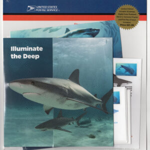 Scott #5227a "Illuminate the Deep" Shark Folio - Sheet of 20 Stamps & FDC Sealed