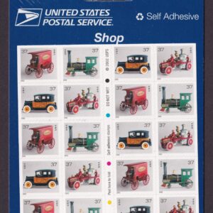 Scott #3645e Antique Toys Booklet of 20 37¢ Stamps - Sealed