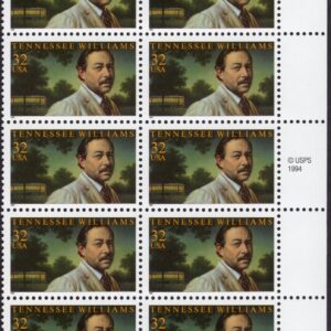 Scott #3002 Tennessee Williams Plate Block of 10 Stamps - MNH