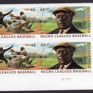 Scott #4466a (4465-66) Negro Leagues Plate Block of 4 Stamps - MNH
