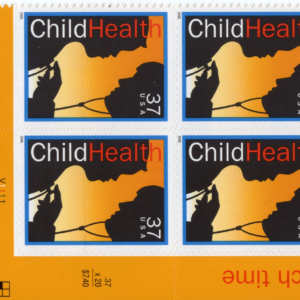 Scott #3938 Child Health Plate Block of 4 Stamps - MNH