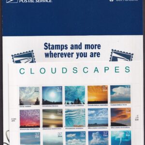 Scott #3878 Cloudscapes Sheet of 15 Stamps - Sealed Blue