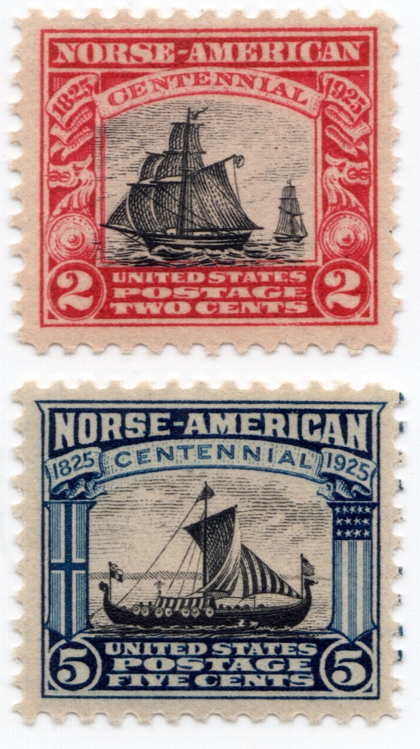 Scott #620-621 Norse-American Centennial Single Stamps - MNH #6