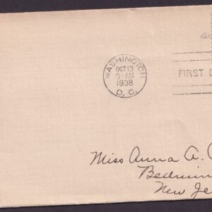 Scott #820 James Buchanan Washington DC 10-13-1938 FDC