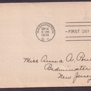 Scott #817 Zachary Taylor Washington DC 09-14-1938 FDC