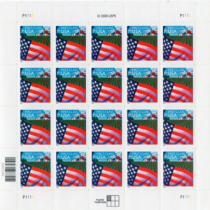 SCOTT #3449 Flag over Farm Complete Sheet of 20 Stamps - MNH