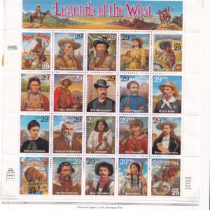 Scott #2869-2870 Legends of the West (Recalled) White Ace Pages - Single & Sheet
