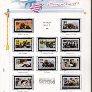 Scott #2981 World War 2: Victory At Last 2 White Ace Pages - Singles & Sheet