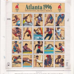 Scott #3068 Atlanta 4 White Ace Pages - Sheet & Singles