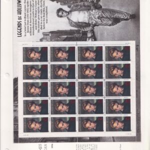 Scott #3082-3086a-3088-3089 James Dean Iowa 2 White Ace Pages - Sheet & Singles