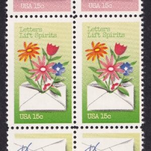 Scott #1810a (1805-10) Letter Writing Block (Strip) of 12 Stamps - MNH