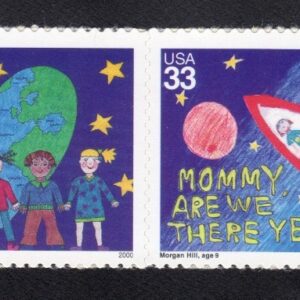 Scott #3417 (3414-17) Stampin The Future (Strip) Block of 4 Stamps - MNH