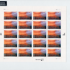 Scott #c135 Grand Canyon Sheet of 20 Air Mail 60¢ Stamp Sheet - Sealed