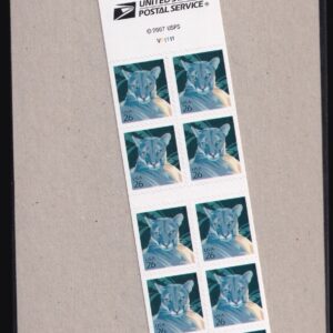 Scott #4142a 26¢ Florida Panther Booklet of 10 Stamps - Sealed