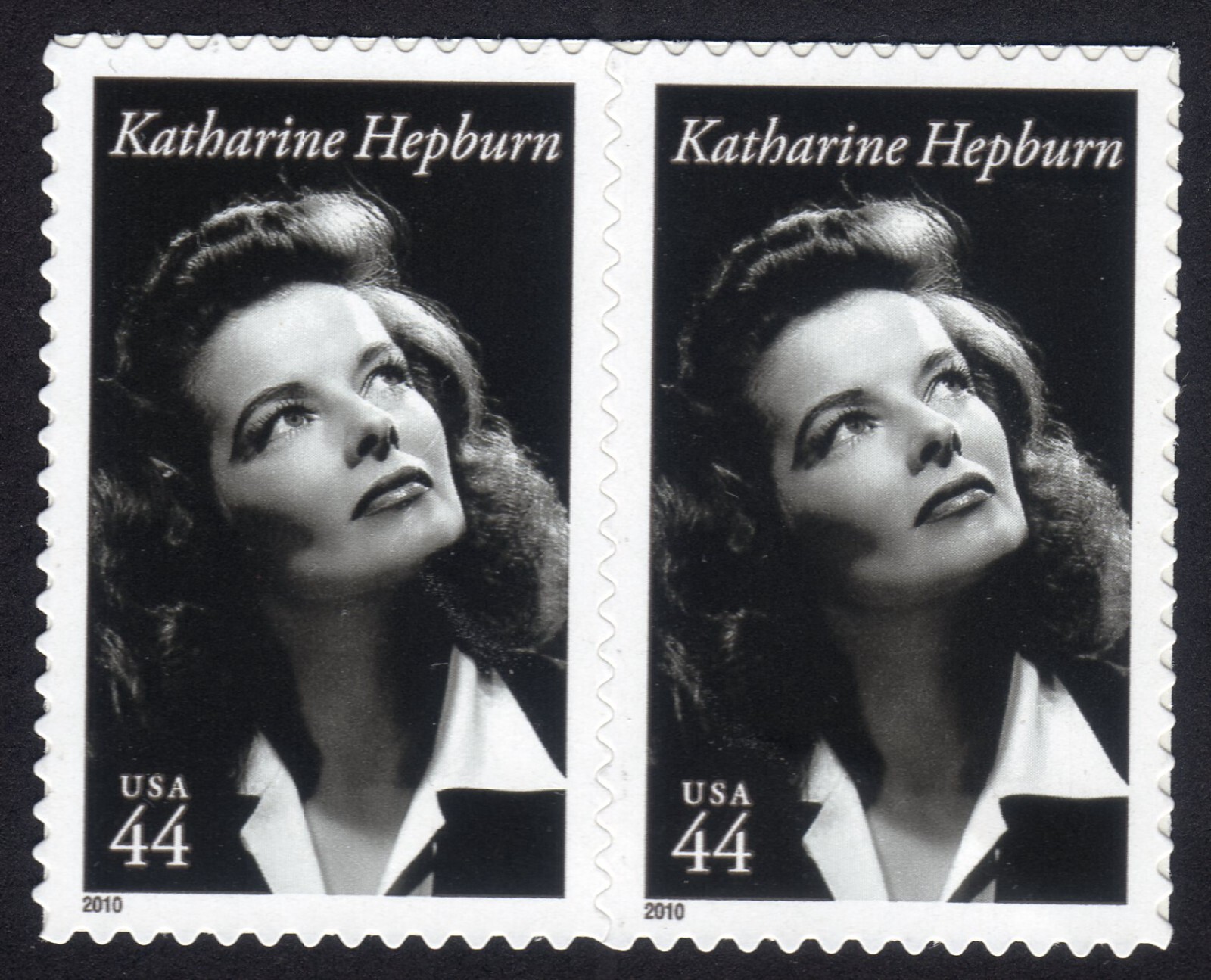 Scott #4461 Katharine Hepburn (Legends of Hollywood) Pair of Stamps - MNH