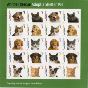 Scott #4460 Adopt a Shelter Pet (Animal Rescue) Sheet of 20 Stamps - MNH
