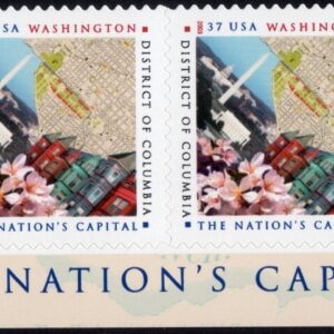 Scott #3813 Washington D.C. Horizontal Strip of 4 Stamps - MNH Bottom