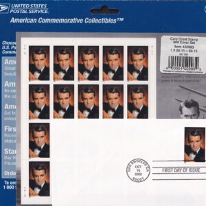 Scott #3692 Cary Grant Sheet of 20 Stamps w/FDC - Sealed Blue