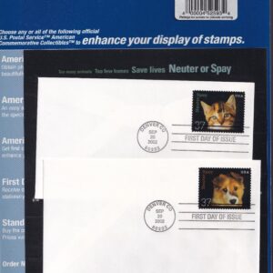 Scott #3671a (3670-71) Pet Neuter or Spay Sheet of 20 Stamps w/FDC - Sealed