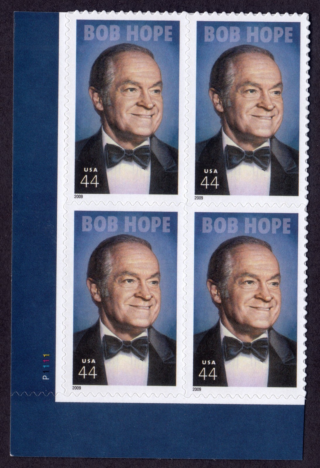 Scott #4406 Bob Hope Plate Block of 4 Stamps - MNH