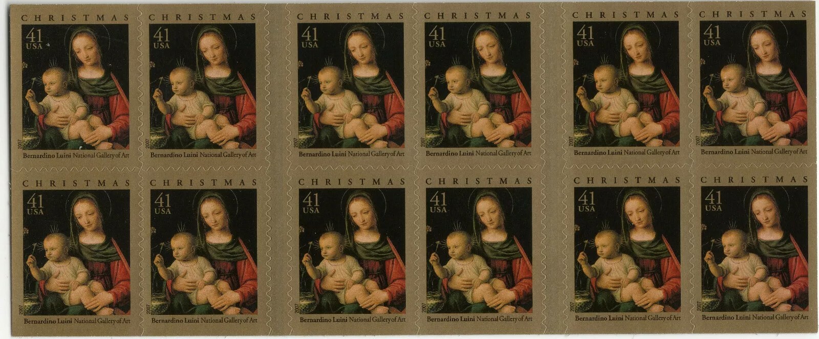 Scott #4206a Madonna & Child (Luini) 41¢ Booklet of 20 Stamps - MNH