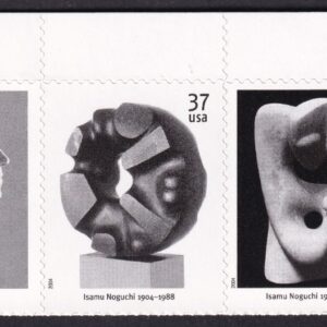Scott #3861a (3857-3861) Isamu Noguchi Plate Strip (Block) of 5 Stamps - MNH